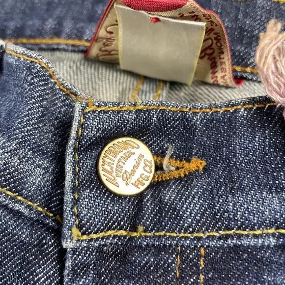 Lucky Brand Selvedge USA Made Flap Pocket Jeans Women's 27 / 4 Easy Rider 2 Pair - Picture 10 of 16